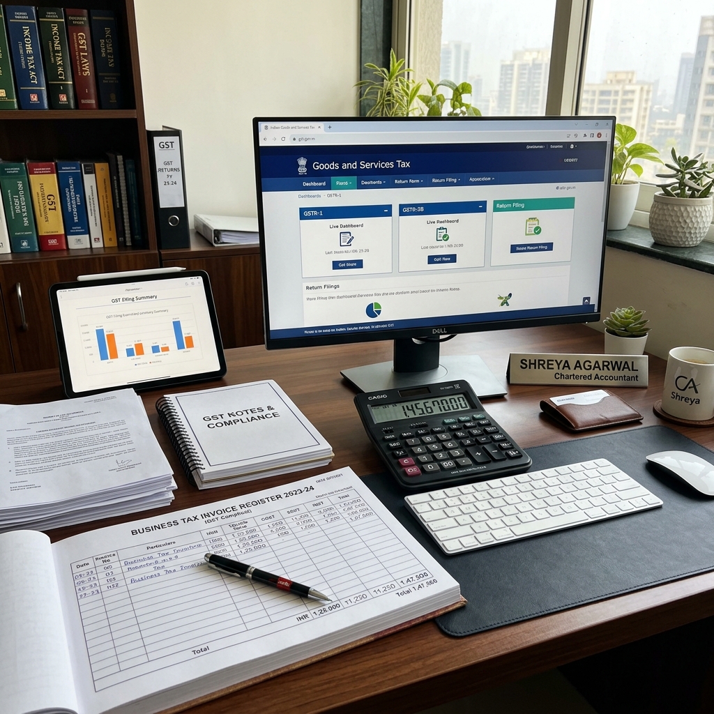 Tax consulting desk for GST registration in India